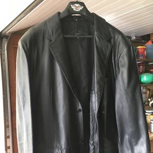 Jones leather blazer